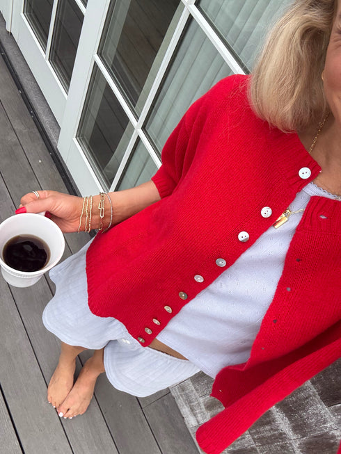 Coastal Cardigan // Red